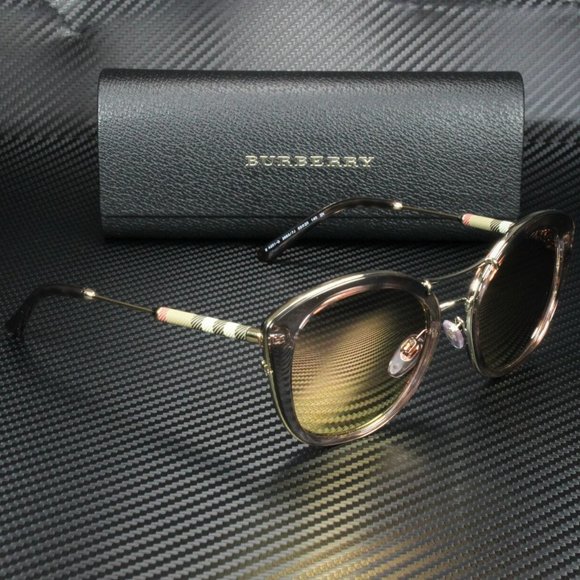 Burberry Pink Rose Gold 53mm Sunglasses